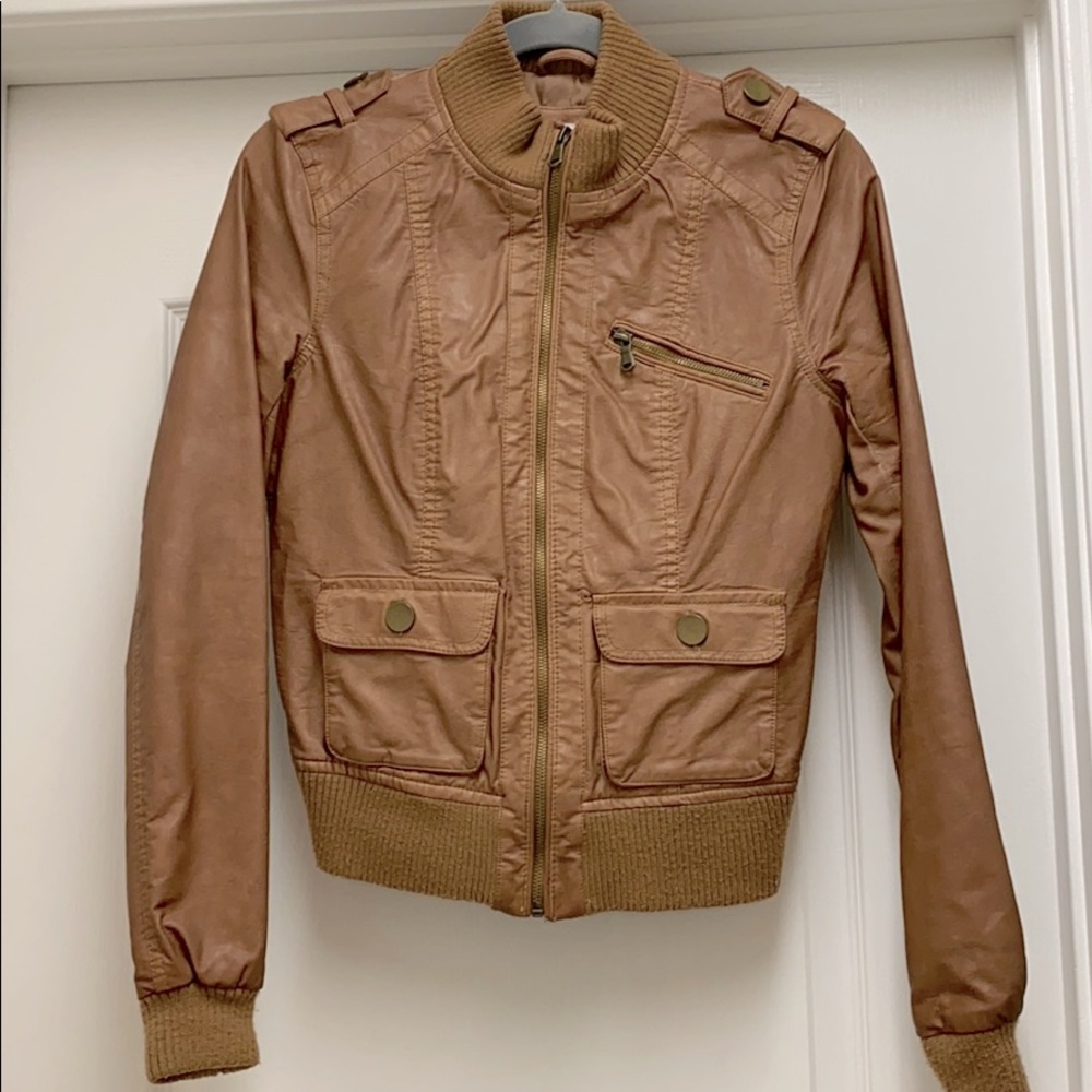 Leather Bomber Jacket